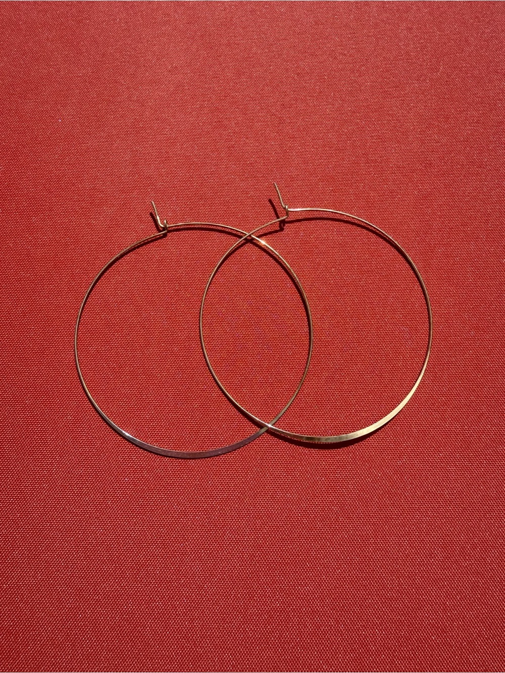 Gold Large Hoop Earrings - Women Jewelry